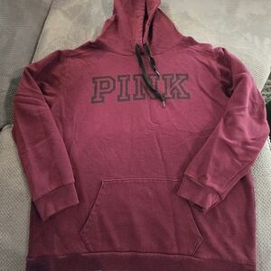 PINK Victoria's Secret Burgundy Hoodie